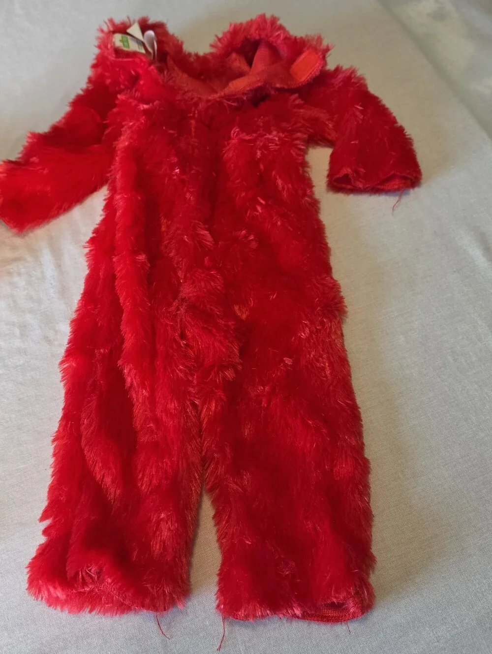 Sesame Street Elmo Infant Costume 12-18 Months Red Plush Jumpsuit Headpiece